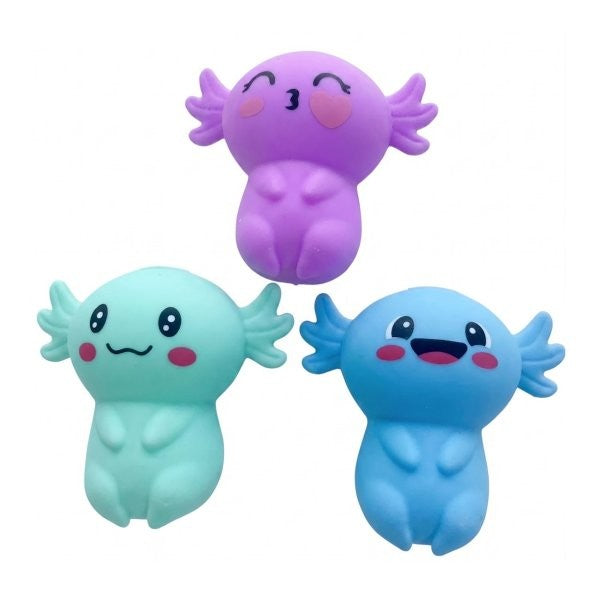 HTI Cutiekins Squishy Axolotl, Stress Relief Toy