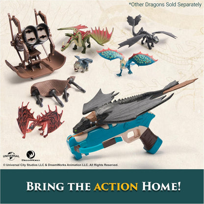 Dreamworks Dragons How to Train Your Dragon, 5-Pack Dragon Catcher Set with Hiccup’s Mangler Net Launcher