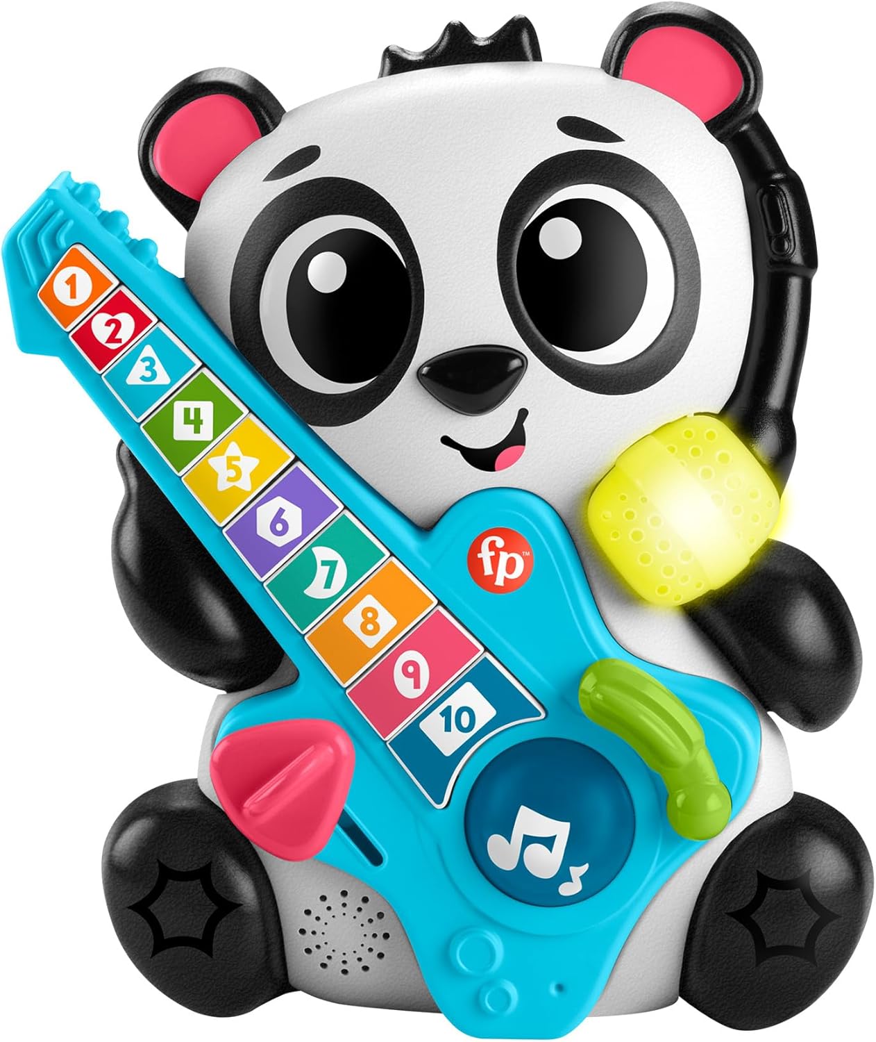 Fisher-Price Baby Learning Toy Link Squad Jam & Count Panda with Music & Lights HTX00