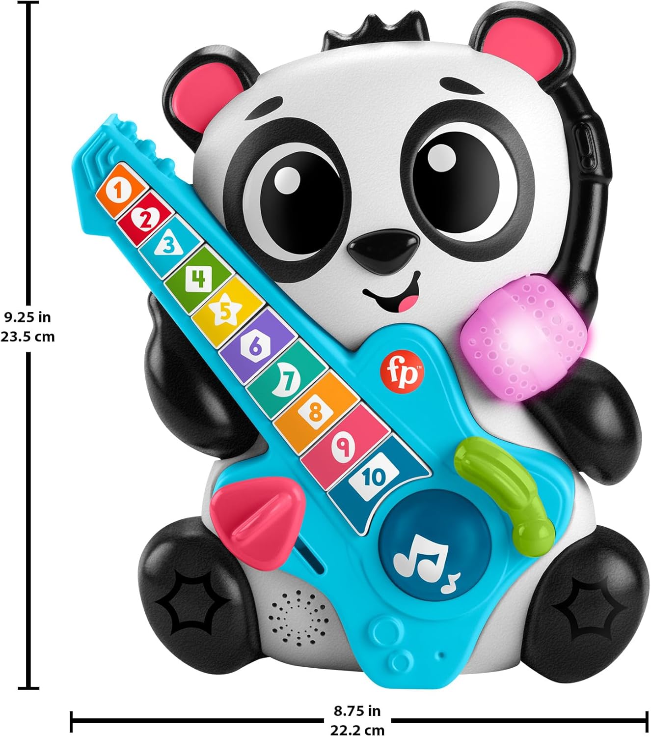 Fisher-Price Baby Learning Toy Link Squad Jam & Count Panda with Music & Lights HTX00