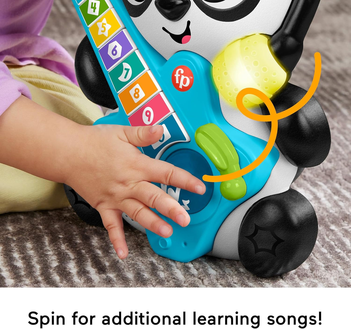 Fisher-Price Baby Learning Toy Link Squad Jam & Count Panda with Music & Lights HTX00
