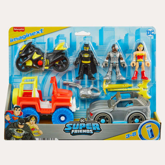Imaginext DC Super Friends Batman Gift Set With Wonder Woman And Cyborg (HWP76)