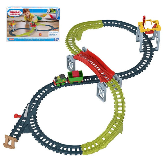 Thomas & Friends 19 Pc Percy Up And Over Cargo Drop Train Track Set (HXK02)