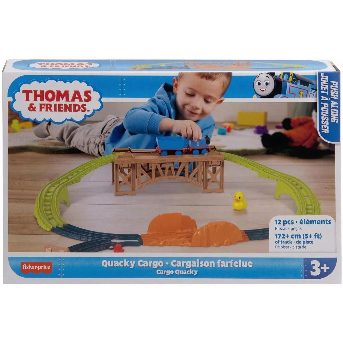 Thomas & Friends 12 Pc Thomas's Quacky Cargo Train & Track Playset (HXK01)