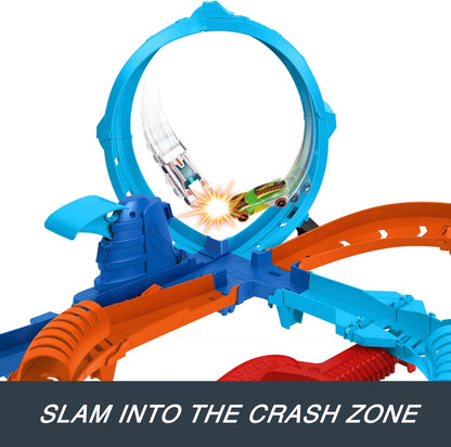 Hot Wheels Toy Car Track Set, Ultra Hots Blast Launch Face-Off (HXR71)