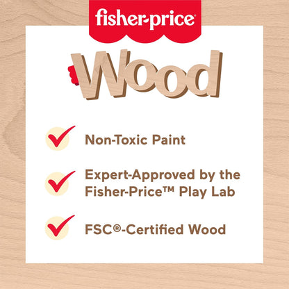 Fisher-Price Wood Toddler Toy Musical Table (HXT91)