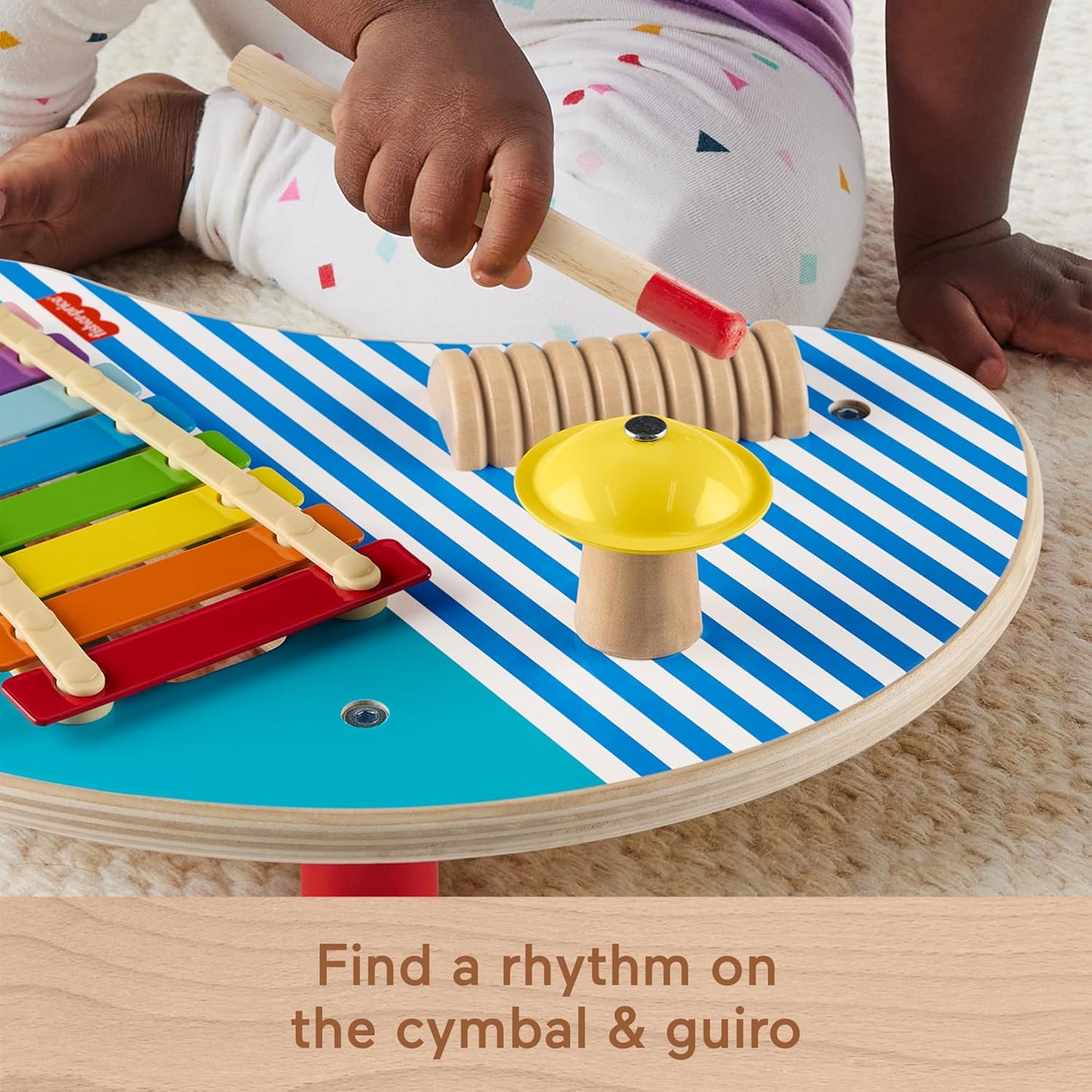 Fisher-Price Wood Toddler Toy Musical Table (HXT91)