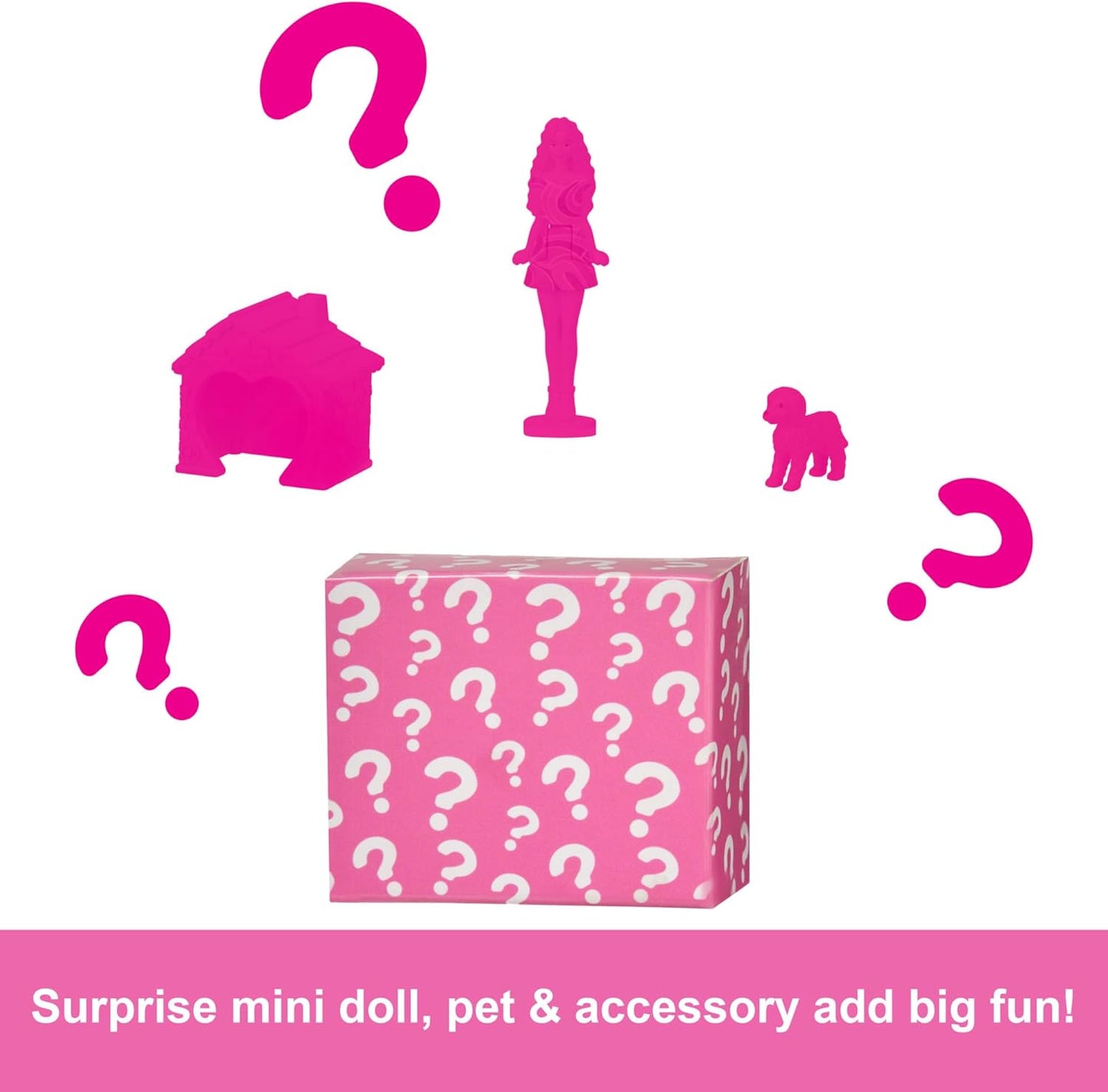 Barbie Mini BarbieLand Doll Dreamhouse Sets, with Surprise 1.5-inch Barbie Doll Assortment (HYF44)