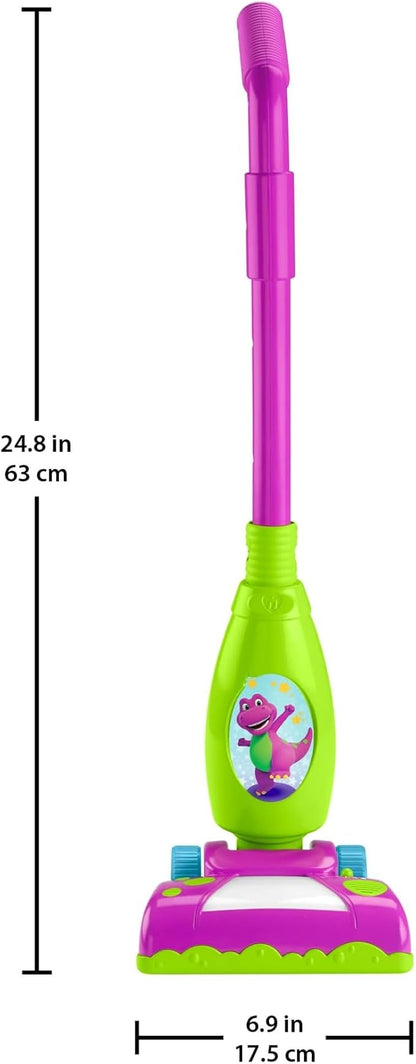 Mattel Barney’s World Toddler Toy Clean Up Vacuum Electronic Push Along (HYH03)