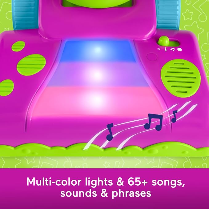 Mattel Barney’s World Toddler Toy Clean Up Vacuum Electronic Push Along (HYH03)