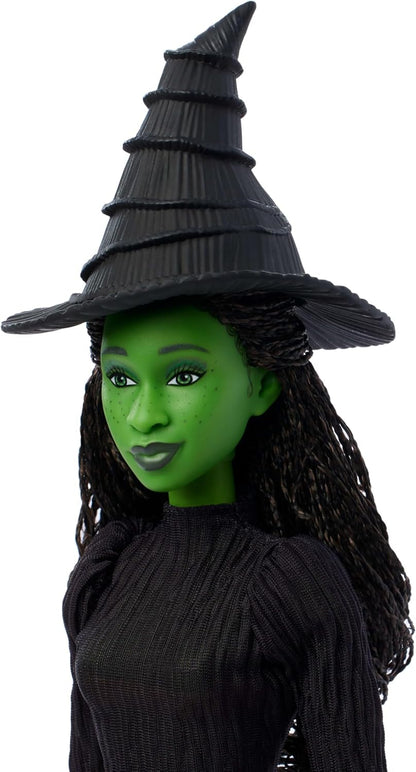 Mattel Wicked Singing Elphaba Fashion Doll & Accessories, Posable with Movie-Inspired Look & Removable Outfit, Sings “Defying Gravity” (HYM40)