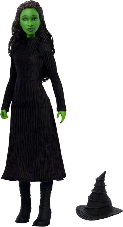 Mattel Wicked Singing Elphaba Fashion Doll & Accessories, Posable with Movie-Inspired Look & Removable Outfit, Sings “Defying Gravity” (HYM40)