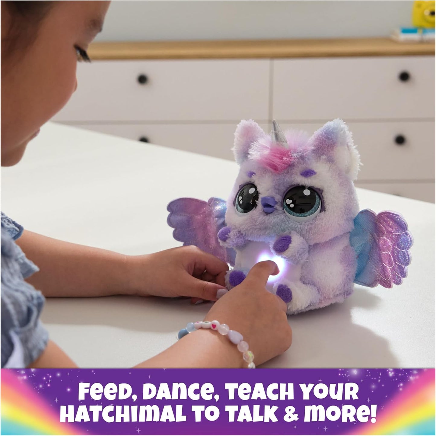 Hatchimals Alive, Mystery Hatch Pufficorn, Surprise Interactive Toy and Egg with Mist