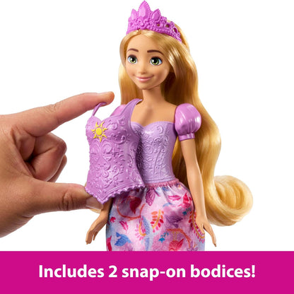 Mattel Disney Princess Toys, Rapunzel Fashion Doll with 2 Looks (JBG09)