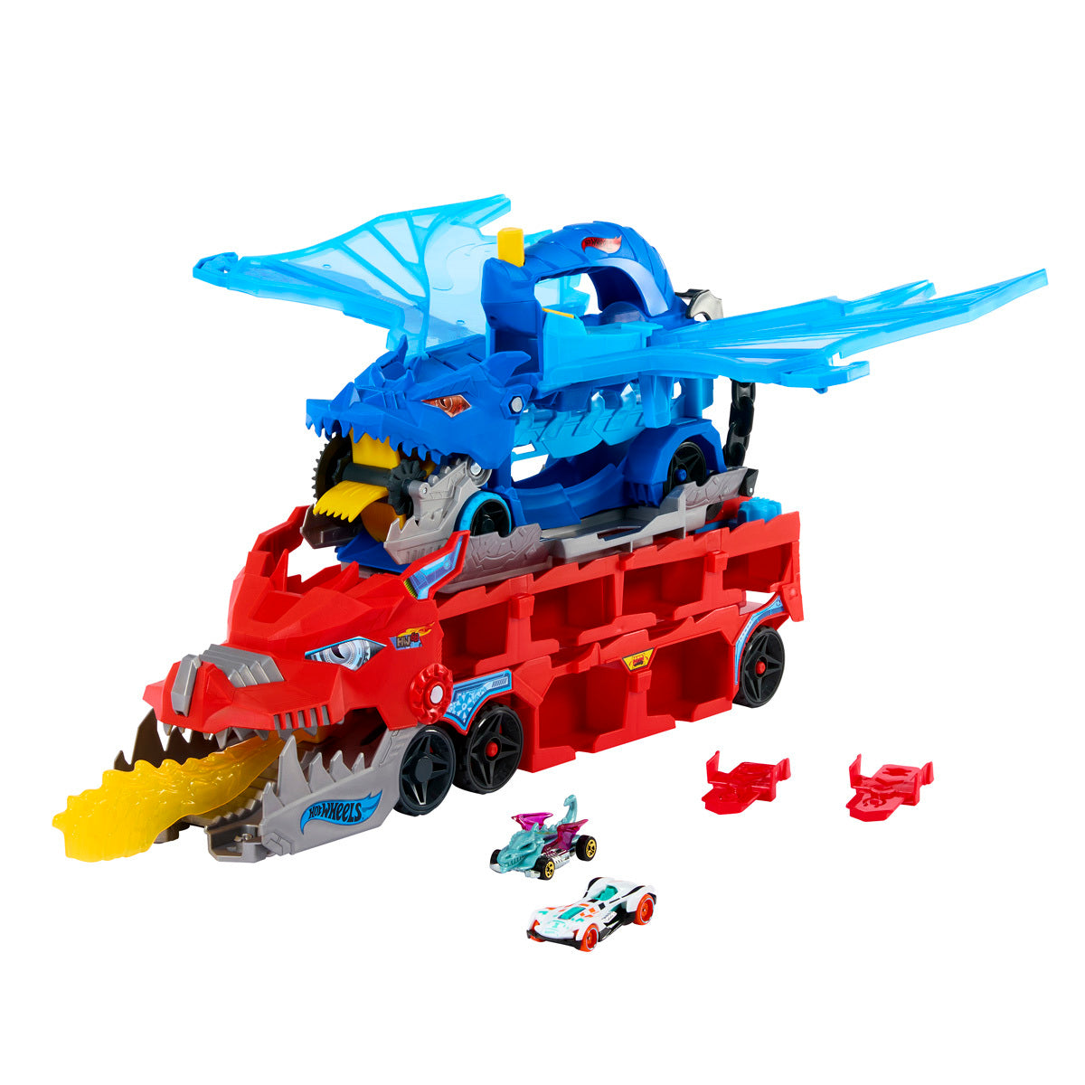Hot Wheels City Ultimate Dual Dragon Transporter (JBM72)