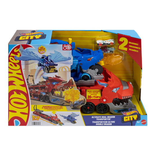 Hot Wheels City Ultimate Dual Dragon Transporter (JBM72)