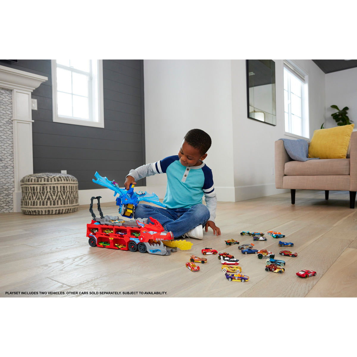 Hot Wheels City Ultimate Dual Dragon Transporter (JBM72)