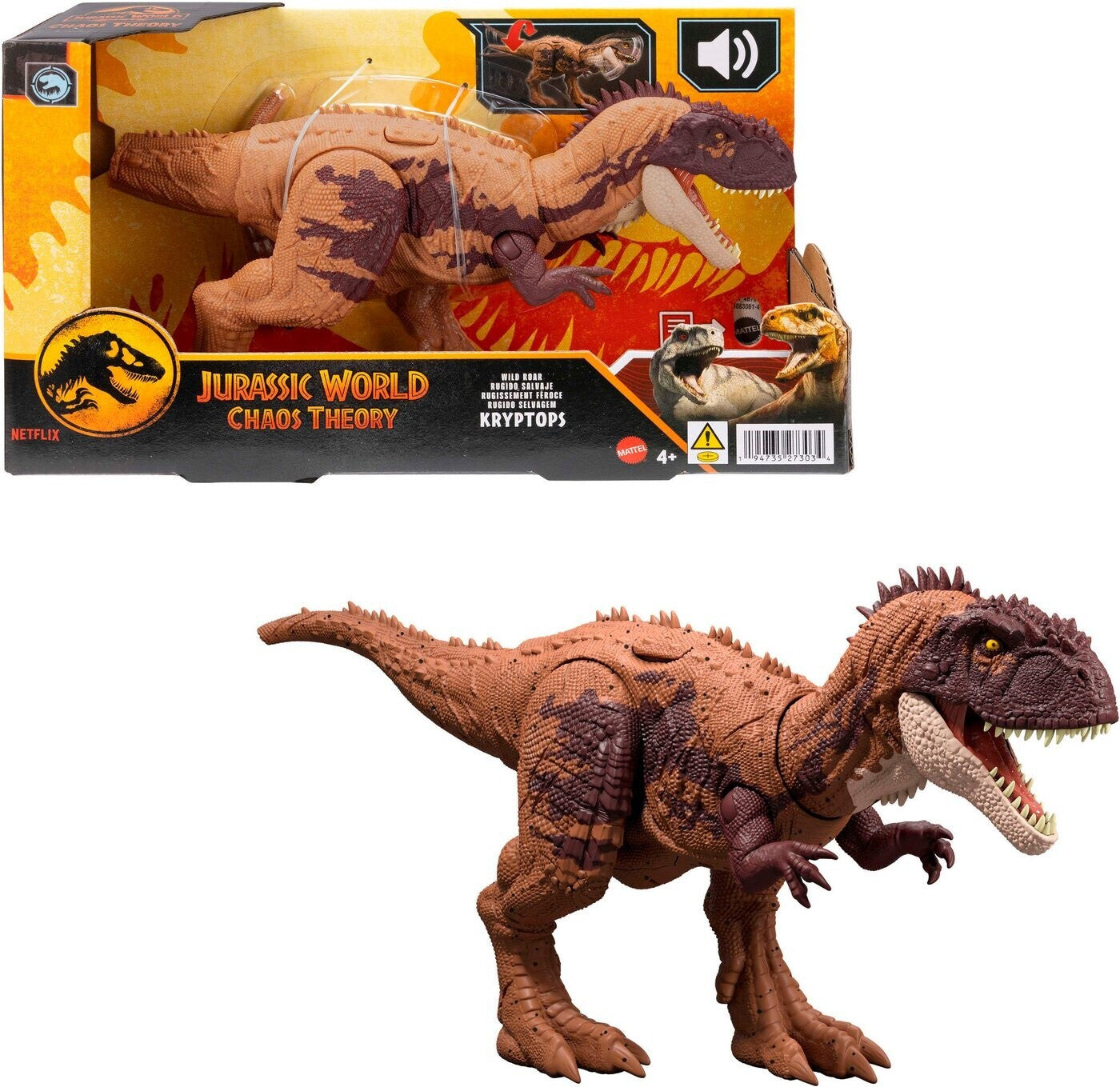 Jurassic World Chaos Theory Wild Roar Kryptops Action Figure (JCL64)