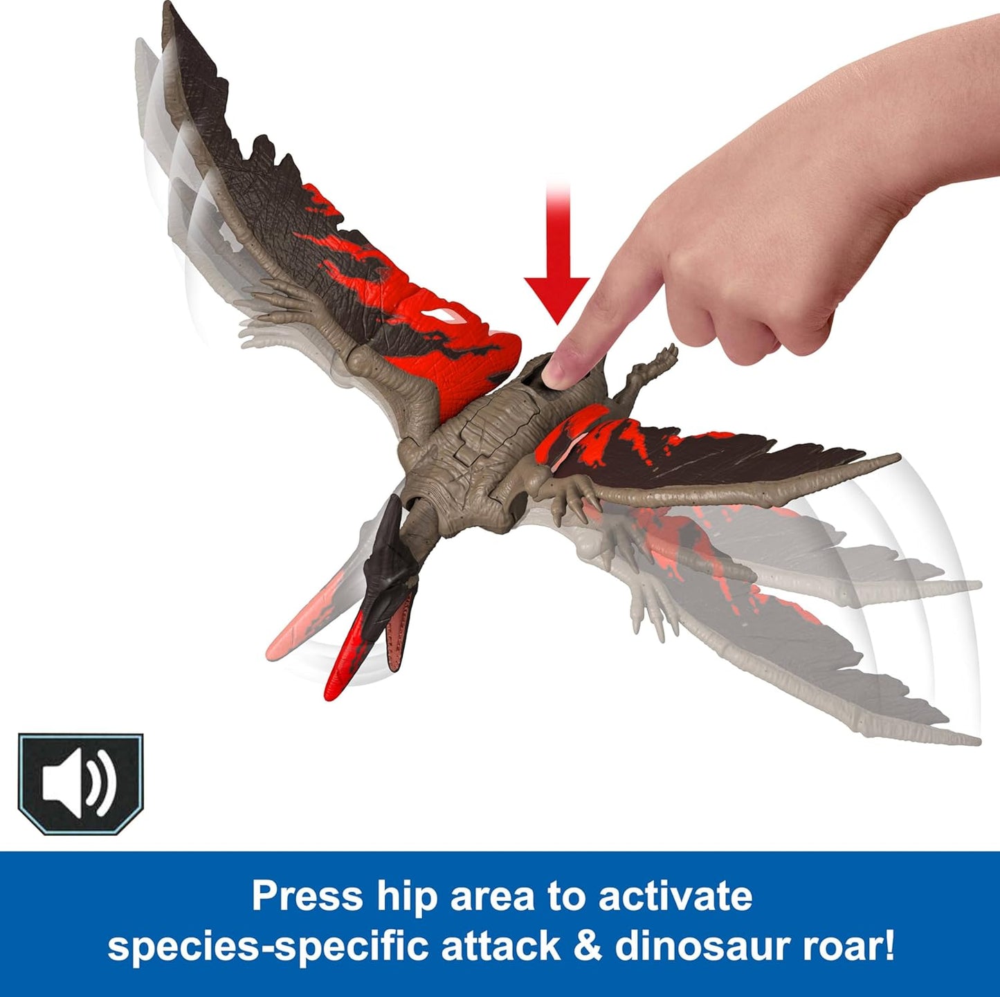 Jurassic World Chaos Theory Wild Roar Pteranodon Action Figure (JCL70)