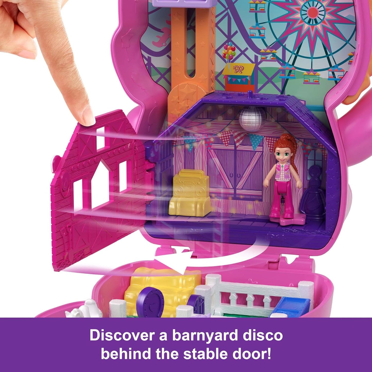 Polly Pocket Dolls and Playset, Pony Rodeo Compact (JCR39)