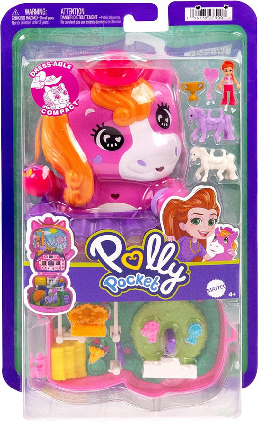 Polly Pocket Dolls and Playset, Pony Rodeo Compact (JCR39)