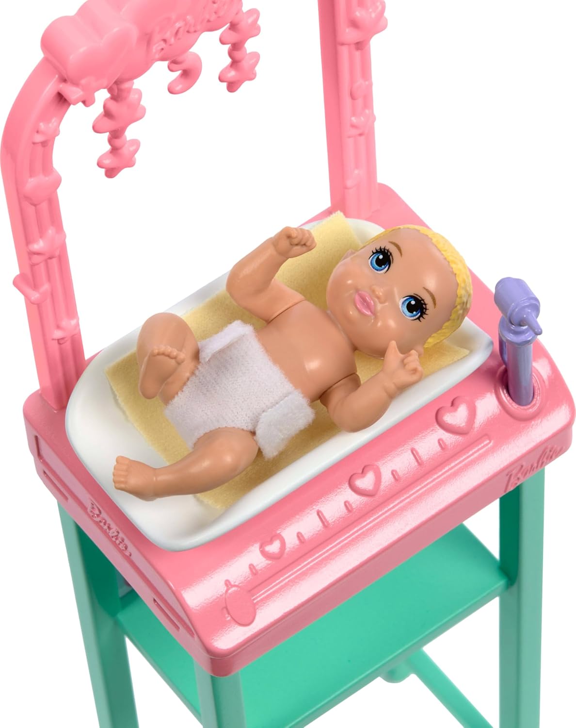 Barbie Baby Doctor with Brunette Fashion Doll Wearing Pink Scrubs, 1 Baby Doll with Accessories & Furniture JCR73