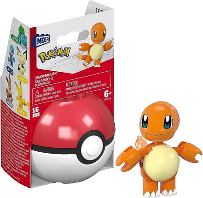 Pokemon Mega Construx Poke Ball 30-Piece Building Set | Bulbasaur