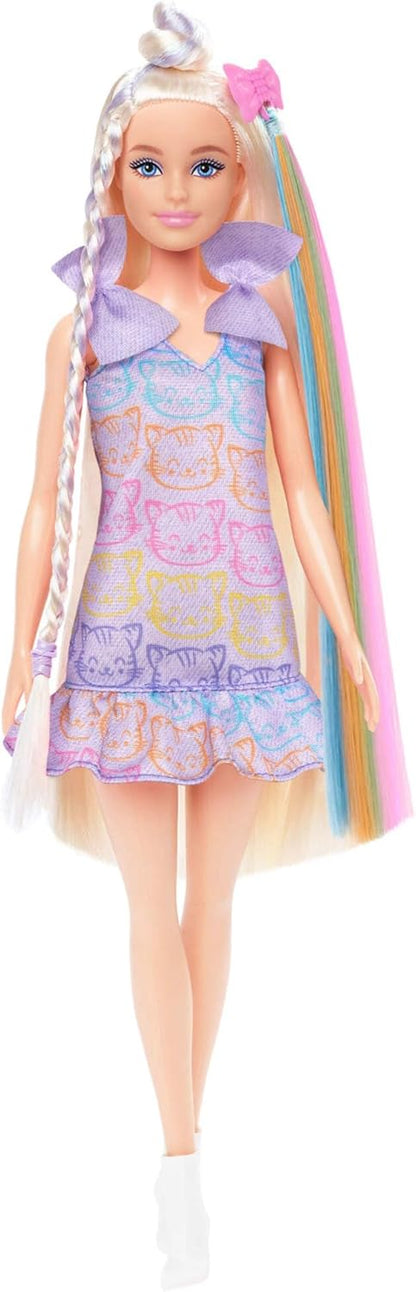 Barbie Fun & Fancy Doll & Accessories, Blonde Fashion Doll with Extra-Long Hair (JCT72)