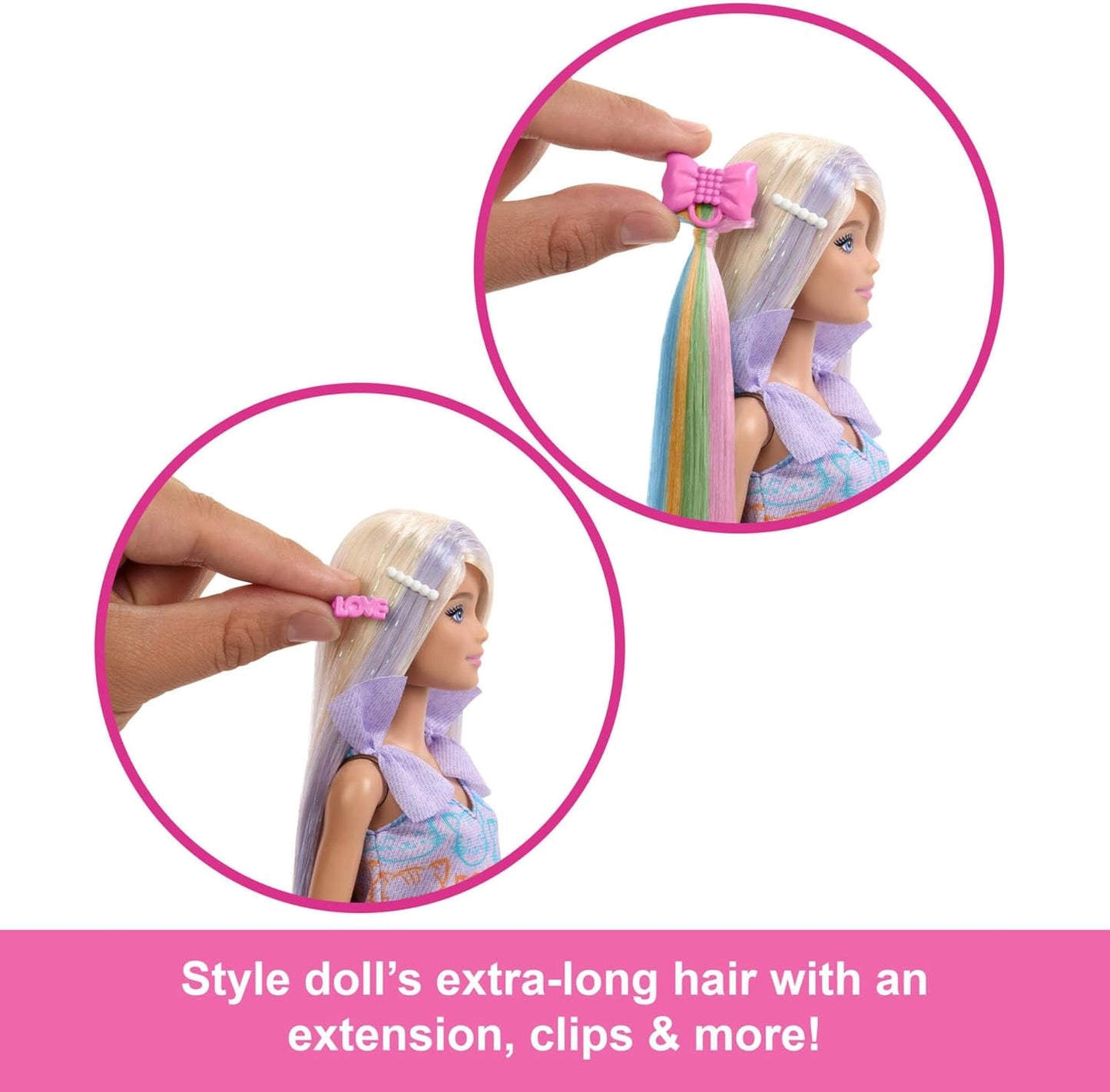 Barbie Fun & Fancy Doll & Accessories, Blonde Fashion Doll with Extra-Long Hair (JCT72)