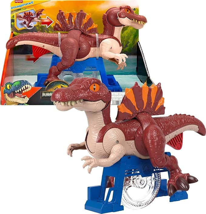 Fisher-Price Imaginext Jurassic World Rebirth Dinosaur Toy, Sprinting Spinosaurus Figure