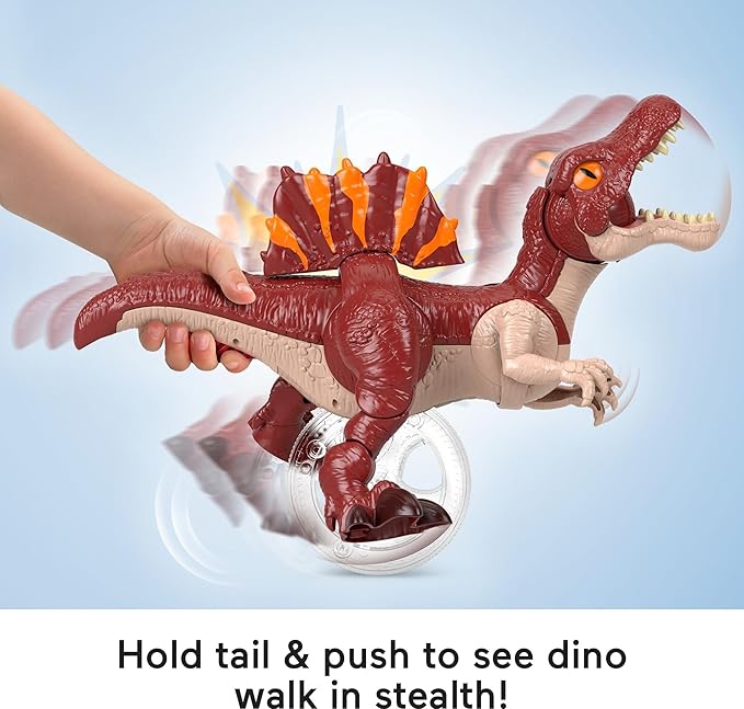 Fisher-Price Imaginext Jurassic World Rebirth Dinosaur Toy, Sprinting Spinosaurus Figure