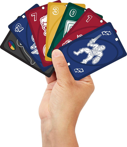 Mattel Games UNO Mattel 80th Ruby Red Card Game for Kids, Adults & Family Nights, Game Nights, Travel, Camping & Parties., JGK30