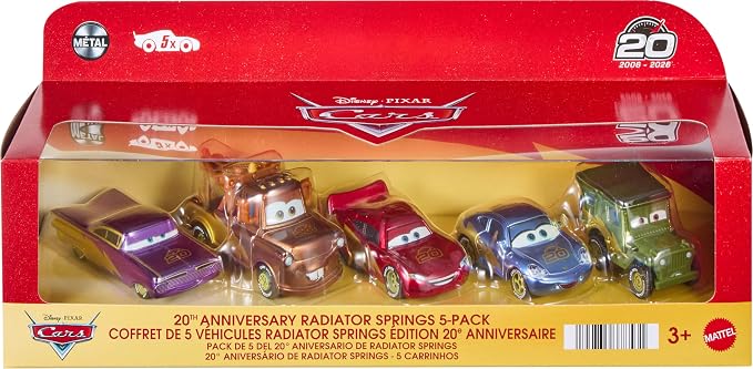 Mattel Disney Pixar Cars - Race to Celebrate 20th Anniversary Radiator Springs 5-Pack