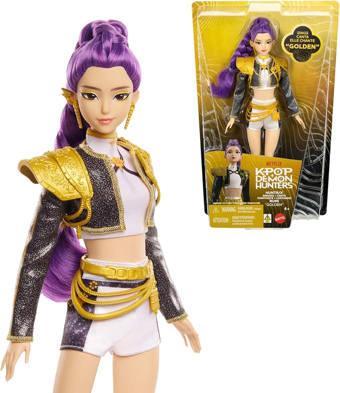 Mattel Netflix KPOP Demon Hunters: HUNTR/X Singing Rumi 'Golden' Figure (JRN40)