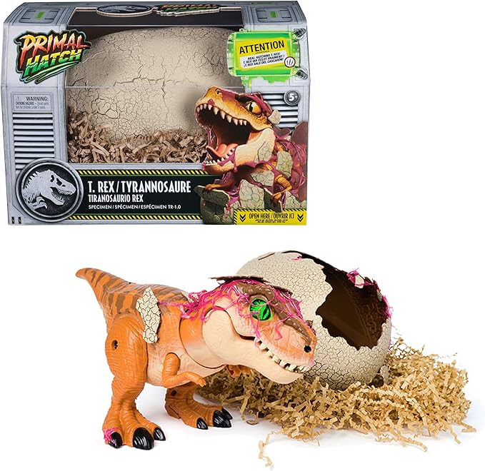 Jurassic World Primal Hatch Interactive Toy Dinosaur & Egg