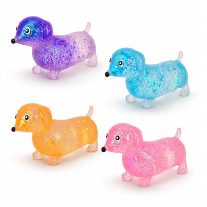 Sparkly Squishy Sausage Dog - Single Pack