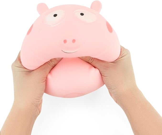 Jumbo Squishy Pig Slow-Rise Sensory Toy – Extra Large Squeeze Stress Toy