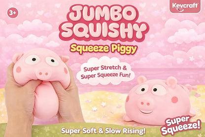 Jumbo Squishy Pig Slow-Rise Sensory Toy – Extra Large Squeeze Stress Toy