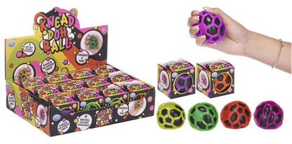 Knead Doh Neon Grid Ball - Squishy & Fun!