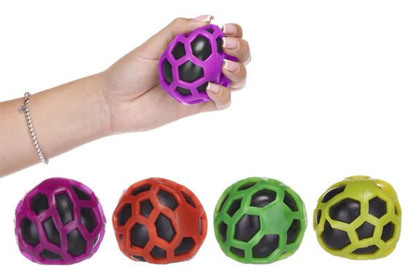 Knead Doh Neon Grid Ball - Squishy & Fun!