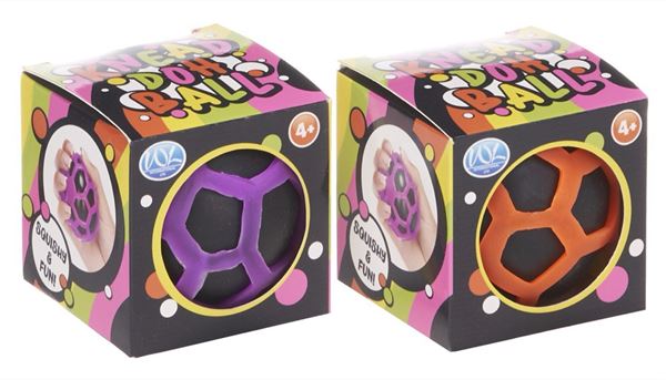 Knead Doh Neon Grid Ball - Squishy & Fun!