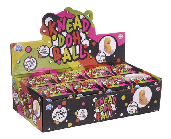Knead Doh Neon Stress Ball - Squishy & Fun!