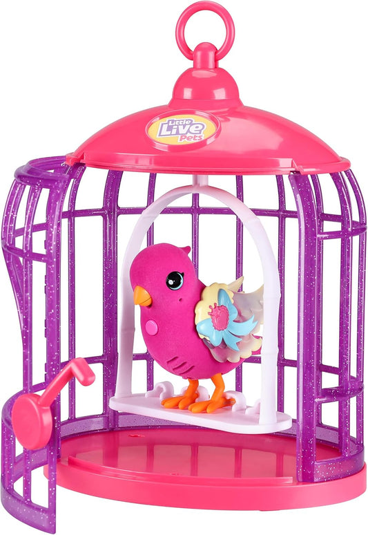 Little Live Pets - Lil' Bird & Bird Cage, New Light Up Wings