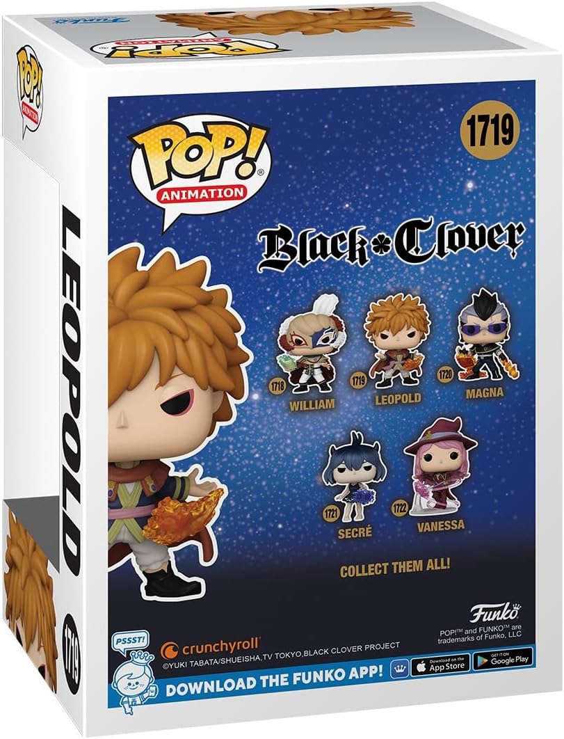 Funko Pop! Animation: Black Clover - Leopold Vermillion - Collectable Vinyl Figure