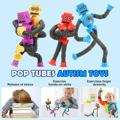 Light Up Robot Extending Limbs