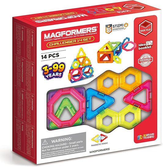 Magformers: Challenger 14 - Magnetic Construction Tiles Toy