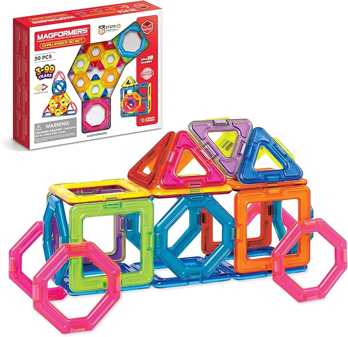 Magformers: Challenger 30 Set - Magnetic Construction Tiles Building Toy
