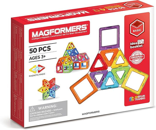Magformers: Set of 50 Magnetic Pieces