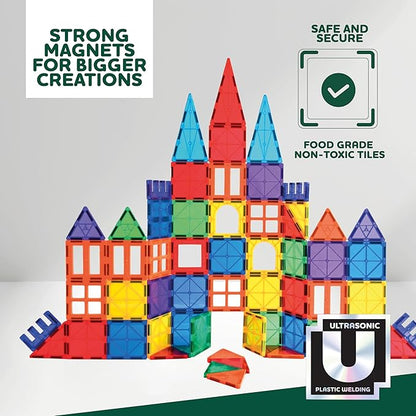 Magnetics - Magnetic Tiles Building Set - 70 Piece Educational Construction Toy