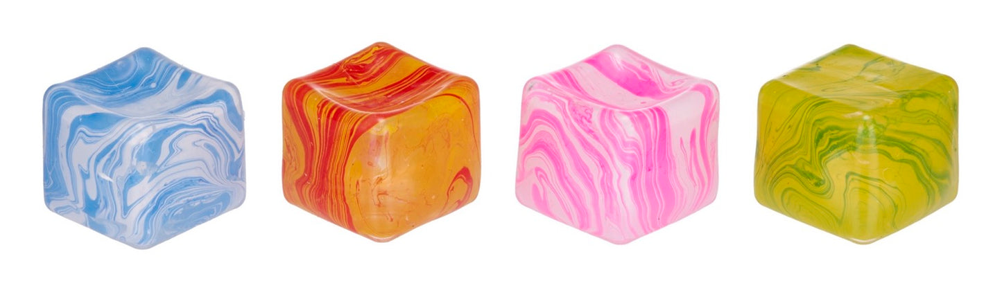 Maltose Squeezy Ripple Cube - Stress Relief Toy For Kids - 4 Colours to Collect